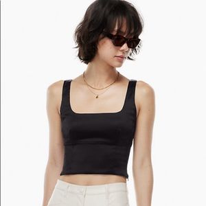 Wilfred Shine Bustier In Forest Green Size 2